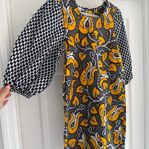 KIKI Clothing African Print Balloon Sleeve Dress Ethical Fashion Designer S - Picture 6 of 12